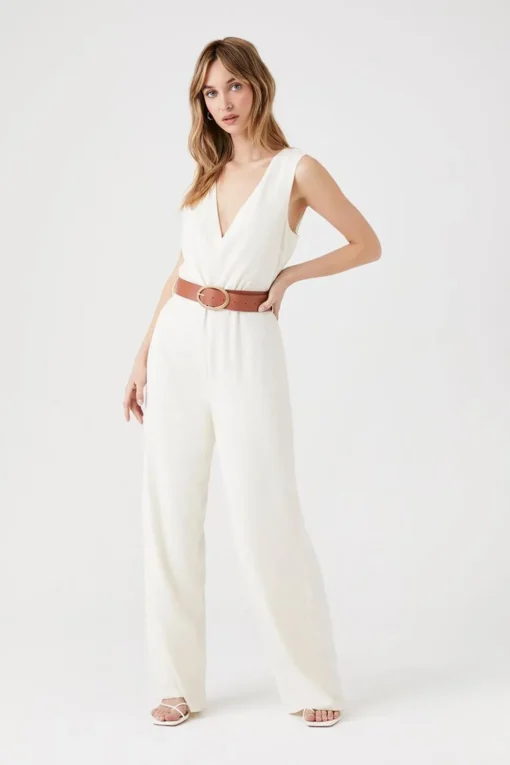 Belted Wide-Leg Jumpsuit