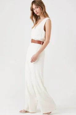 Belted Wide-Leg Jumpsuit