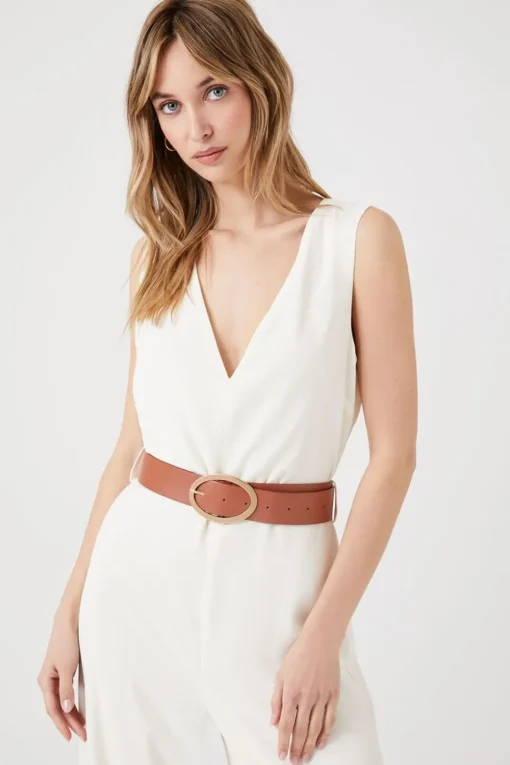 Belted Wide-Leg Jumpsuit