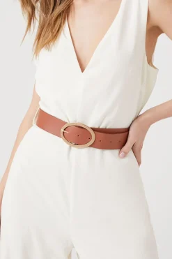 Belted Wide-Leg Jumpsuit