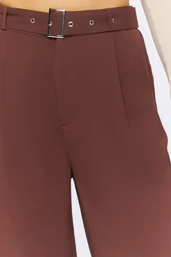 Belted Wide-Leg Trousers