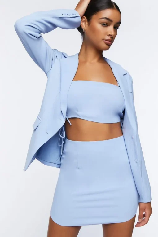 Blazer Cami & Mini Skirt Set
