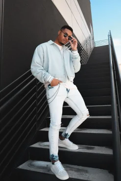 Bleach Dye Skinny Jeans