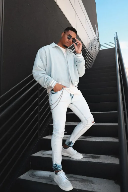 Bleach Dye Skinny Jeans