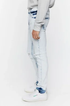 Bleach Dye Skinny Jeans