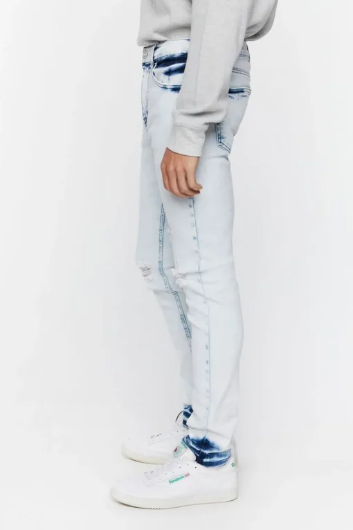 Bleach Dye Skinny Jeans