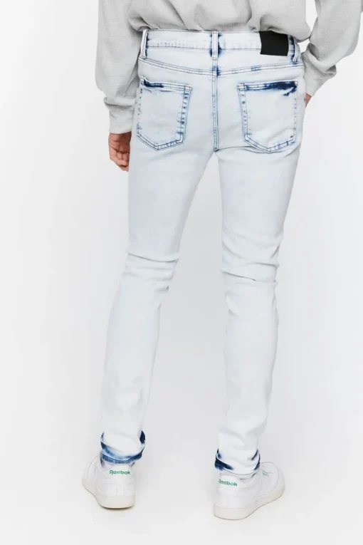 Bleach Dye Skinny Jeans