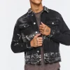 Bleach Dye Trucker Jacket