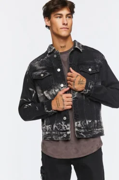Bleach Dye Trucker Jacket