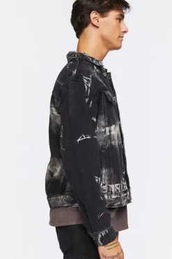 Bleach Dye Trucker Jacket