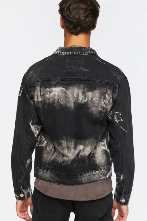 Bleach Dye Trucker Jacket