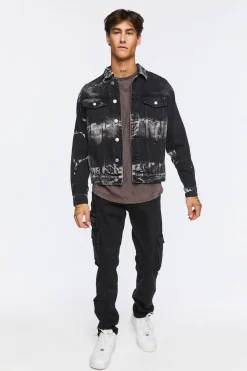 Bleach Dye Trucker Jacket