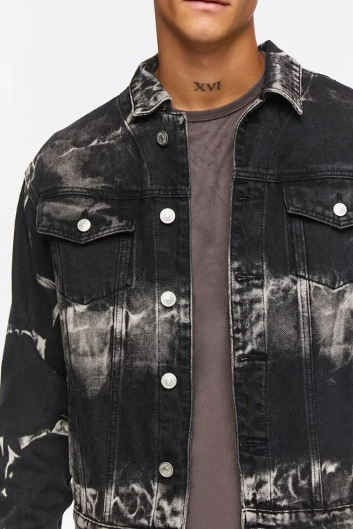 Bleach Dye Trucker Jacket