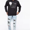 Bleached Wash Distressed Skinny Jeans