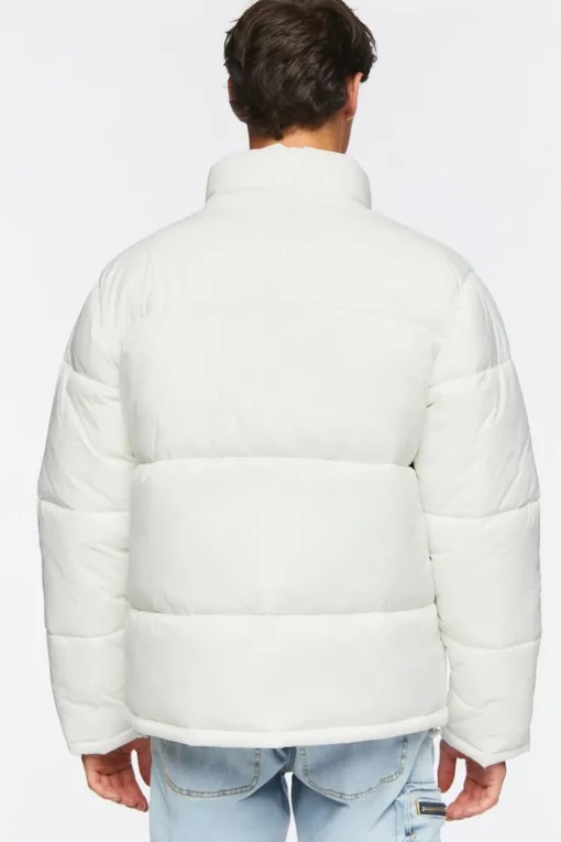 Blueprint Graphic Puffer Jacket