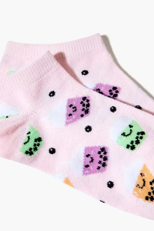 Boba Print Ankle Socks