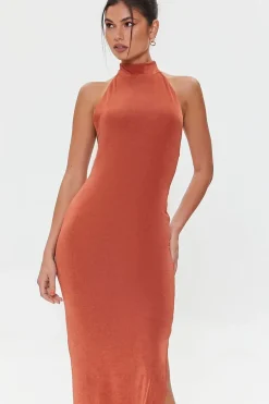 Bodycon Halter Maxi Dress