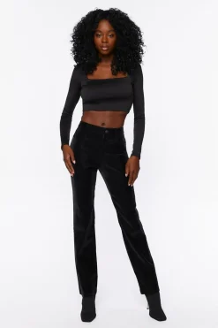 Bootcut Mid-Rise Pants