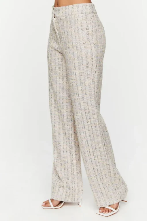 Boucle High-Rise Pants