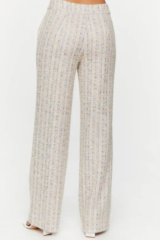 Boucle High-Rise Pants