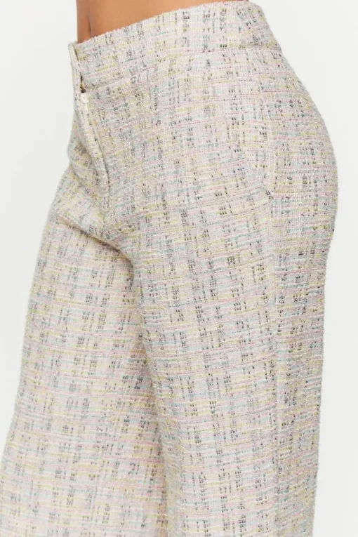 Boucle High-Rise Pants