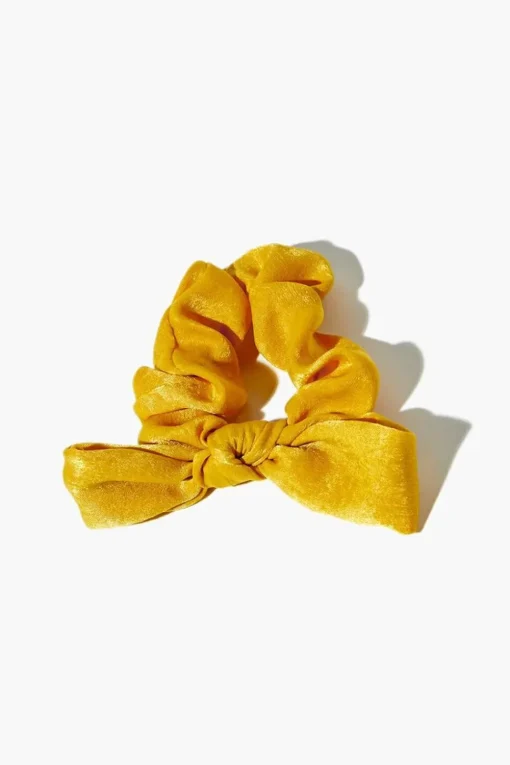 Bow Hair Scrunchie Set