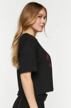 Bowie Graphic Cropped Tee