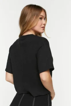 Bowie Graphic Cropped Tee