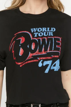 Bowie Graphic Cropped Tee