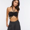 Braided Halter Crop Top
