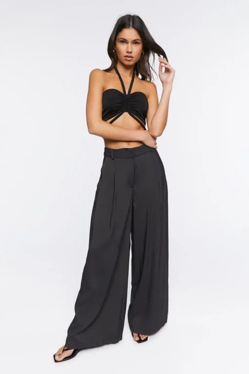 Braided Halter Crop Top