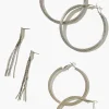 Braided Hoop Earring Set