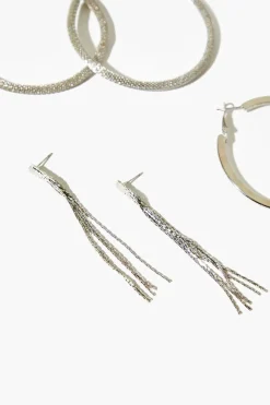 Braided Hoop Earring Set