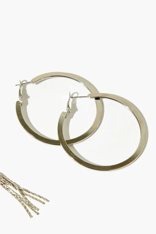 Braided Hoop Earring Set