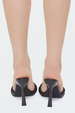 Braided Slip-On Stiletto Heels