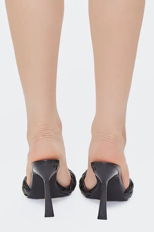 Braided Slip-On Stiletto Heels