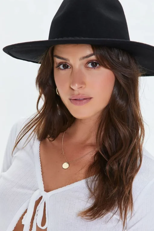 Braided Tassel-Trim Cowboy Hat