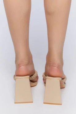 Braided Thong Heels