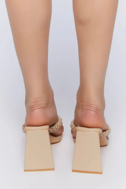 Braided Thong Heels