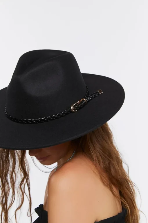 Braided-Trim Cowboy Hat