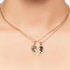 Broken Heart Pendant Necklace Set