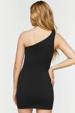 Broken Hearts Graphic One-Shoulder Dress