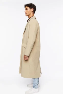 Brushed Notched Longline Coat