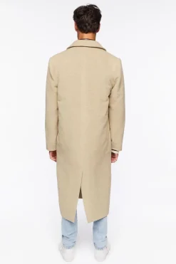 Brushed Notched Longline Coat