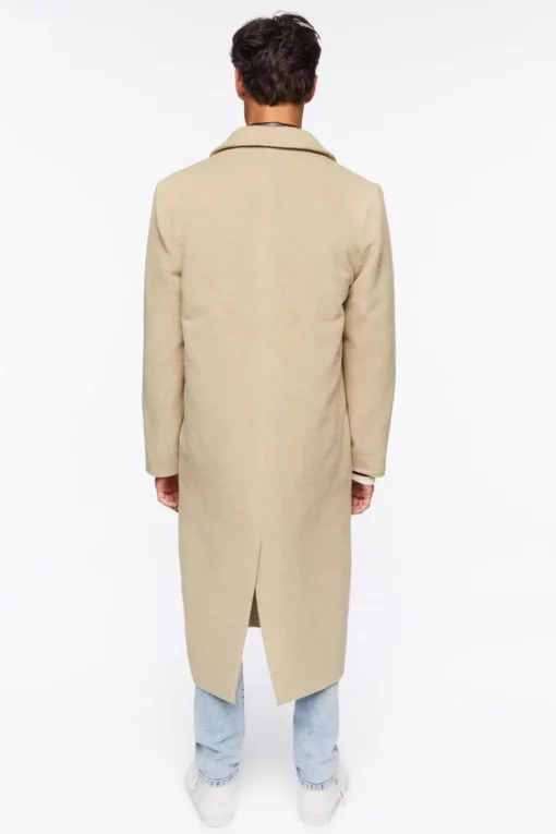 Brushed Notched Longline Coat