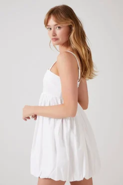 Bubble-Hem Babydoll Dress