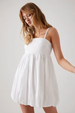 Bubble-Hem Babydoll Dress