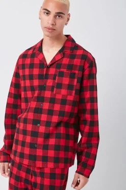 Buffalo Plaid Pajama Shirt