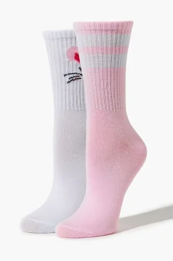Bunny Rabbit Crew Sock Set - 2 Pack