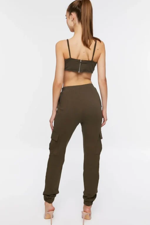 Bustier Cami & Cargo Joggers Set